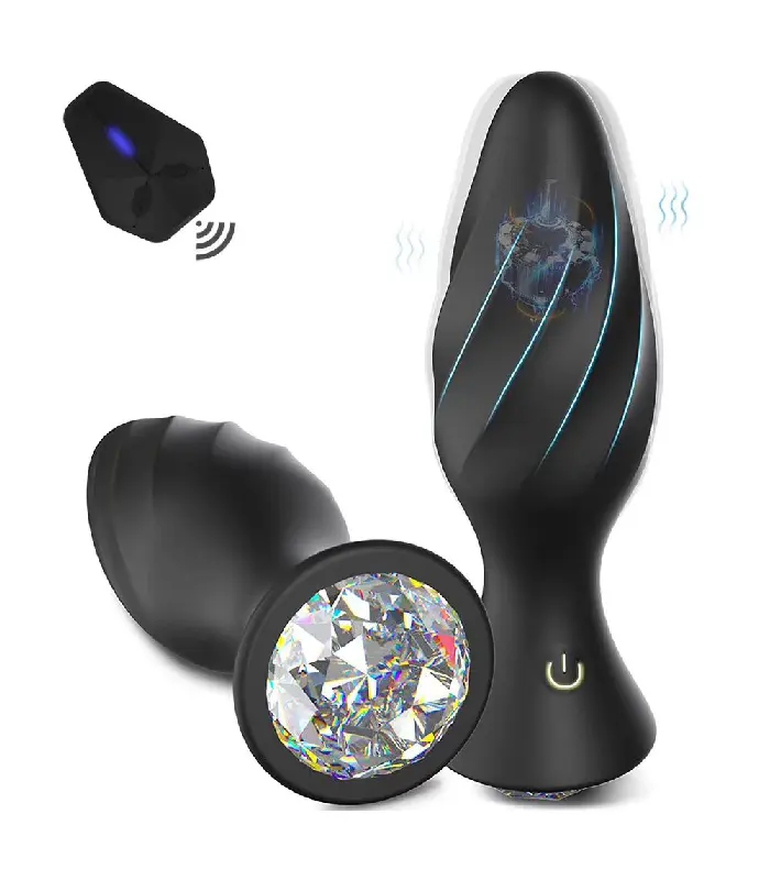 Onyx Gem — Remote-Controlled Diamond Pleasure Plug - Image 1
