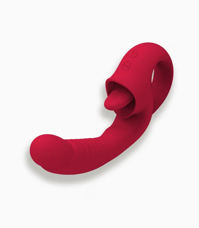 Crimson Verse — Realistic Tongue & Vibration Pleasure Artisan - Image 1