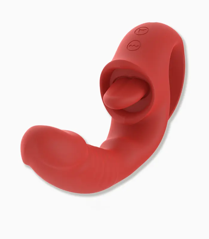 Crimson Verse — Realistic Tongue & Vibration Pleasure Artisan - Image 1