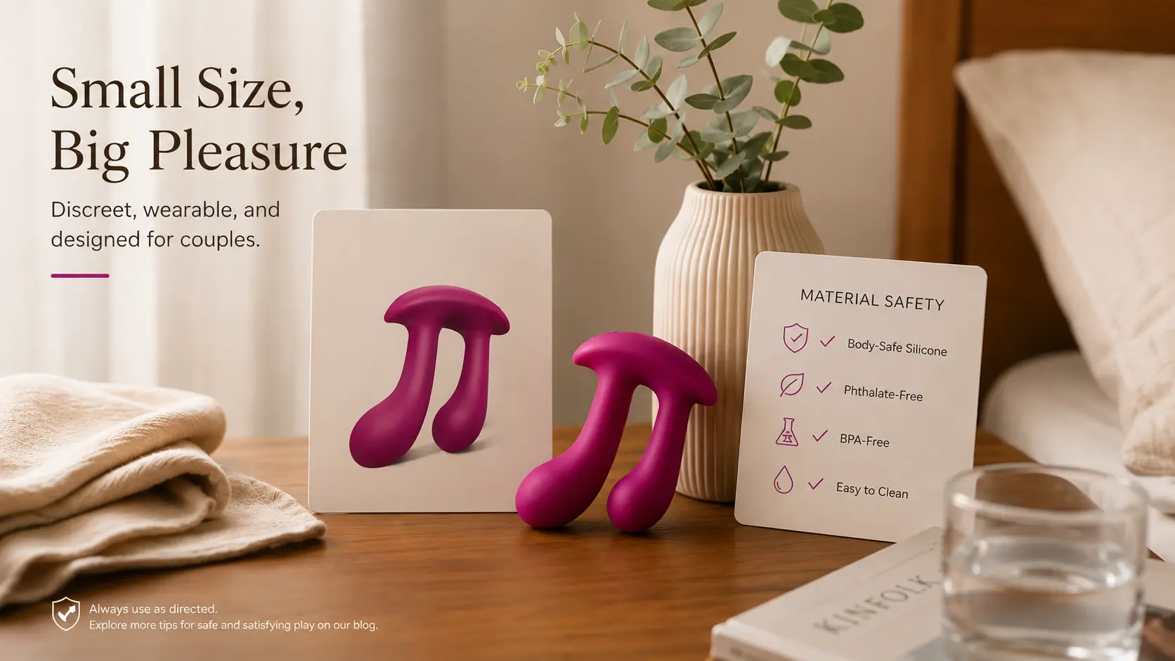 Wearable vibrator for women size safety and fit guide